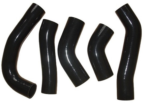Black silicone intercooler - silicone,